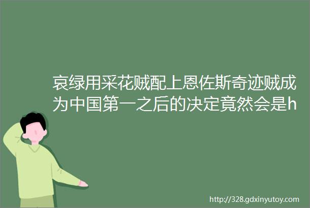 哀绿用采花贼配上恩佐斯奇迹贼成为中国第一之后的决定竟然会是helliphellip